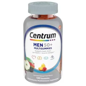 Centrum Men 50+ Multigummies - Assorted Natural Fruit Flavors 140 Gummy
